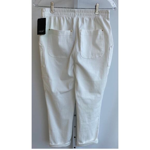 NWT Lysse Repreve Summer Crop Cargo Jogger White Sold Out In Store sz S - Picture 4 of 13